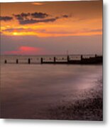 Sunset At Selsey Metal Print