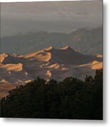 Sunset At The Colorado Dunes Metal Print