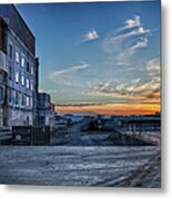 Sunset At The Old General Mills Metal Print