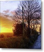 Sunset Country Metal Print