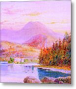 Sunset Loch Scotland Metal Print