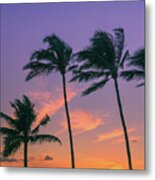 Sunset On Maui Metal Print