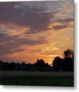 Sunset At The Edge Of The Forest 1 Metal Print