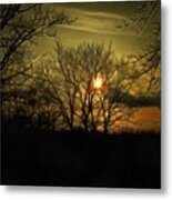 Sunset On The Trail Metal Print
