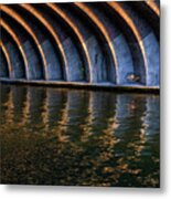 Sunset Under The Bridge Metal Print