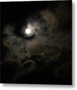 Supermoon On The Mississippi Metal Print