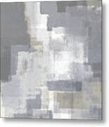 Surfaces 6 - Gray On Grey Metal Print