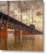Susquehanna Railroad Bridge Metal Print