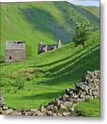 Swaledale Long Shadows Metal Print