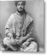 Swami Vivekananda As A Mendicant Or Wandering Sadhu Metal Print
