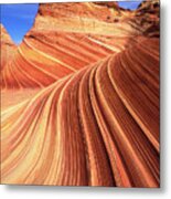 Swirls Of Sandstone On The Wave, Coyote Butte, Arizona Metal Print