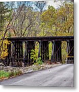 Sycamore Church Road Railroad Bridge Metal Print