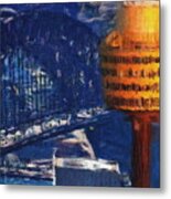 Sydney Harbour Bridge And Tower Eye Metal Print