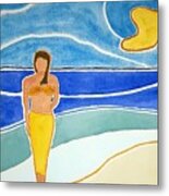 Tahitian Shore Metal Print