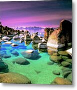 Tahoe Sand Harbor Morning Metal Print