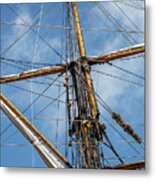 Tall Ship Mast Metal Print