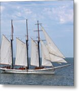 Tall Ship Schooner Empire Sandy Metal Print