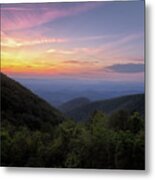 Taylor Mountain Sunset - Blue Ridge Parkway Metal Print