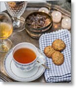 Tea Tray Metal Print