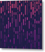 Tech Abstract Data Background Metal Print