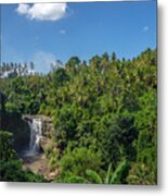 Tegenungan Waterfall, It Is One Of The Many Tourist Places And Destination In Bali Metal Print