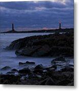 Thacher Island Twin Lighthouses Metal Print