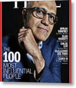 The 100 Most Influential People - Satya Nadella Metal Print