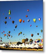Rise - Albuquerque Hot Air Balloon Festival. New Mexico Metal Print