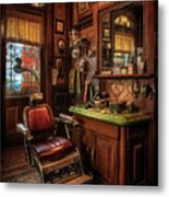 Vintage Barbershop Series 05 Metal Print