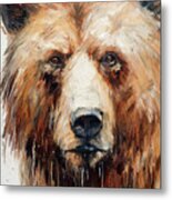 The Bear Metal Print