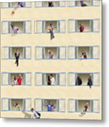 The Behavior Of The People In The Hotel. Metal Print