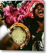 The Big Chief -  Mardi Gras Black Indian Parade, New Orleans Metal Print