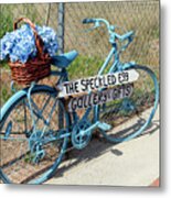 The Blue Bike Metal Print