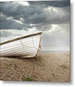 The Boat On Shore Metal Print