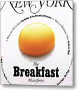 The Breakfast Manifesto Metal Print