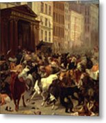 The Bulls And Bears In The Market, Wall Street Metal Print