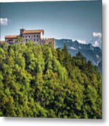 The Castle Above The Hill Metal Print