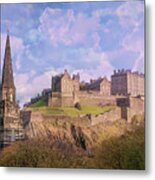 The Castle Of Edinburgh Metal Print