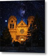 The Cathedral Basilica Of St. Francis Of Assisi Night Metal Print