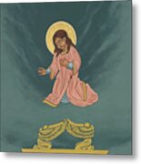 The Child Mary Soon To Become The Ark Of The Covenant Metal Print