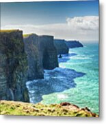 The Cliffs Of Moher 3 - County Clare - Ireland Metal Print