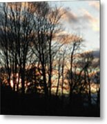 The Dark Clouds Moving In, April, Saratoga County, Ny Metal Print
