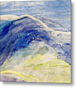 The Distant Blue Mountains Metal Print