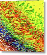 The Gathering - Colorful Abstract Contemporary Acrylic Painting Metal Print