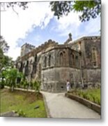 The Gothic St John's Parish Church On A Hilltop In Barbados, An Island In The Atlantic/caribbean Metal Print