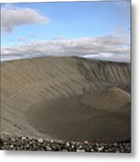 The Hverfell Or Hverfjall Crater Metal Print