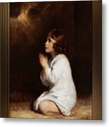 The Infant Samuel By Joshua Reynolds Remastered Xzendor7 Fine Art Classical Reproductions Metal Print