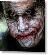 The Joker As Portrayed By Heath Ledger Metal Print