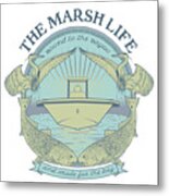 The Marsh Life Metal Print