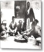 The Meal In 1890s Metal Print